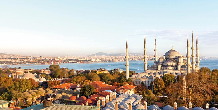 The iconic Blue Mosque in Istanbul